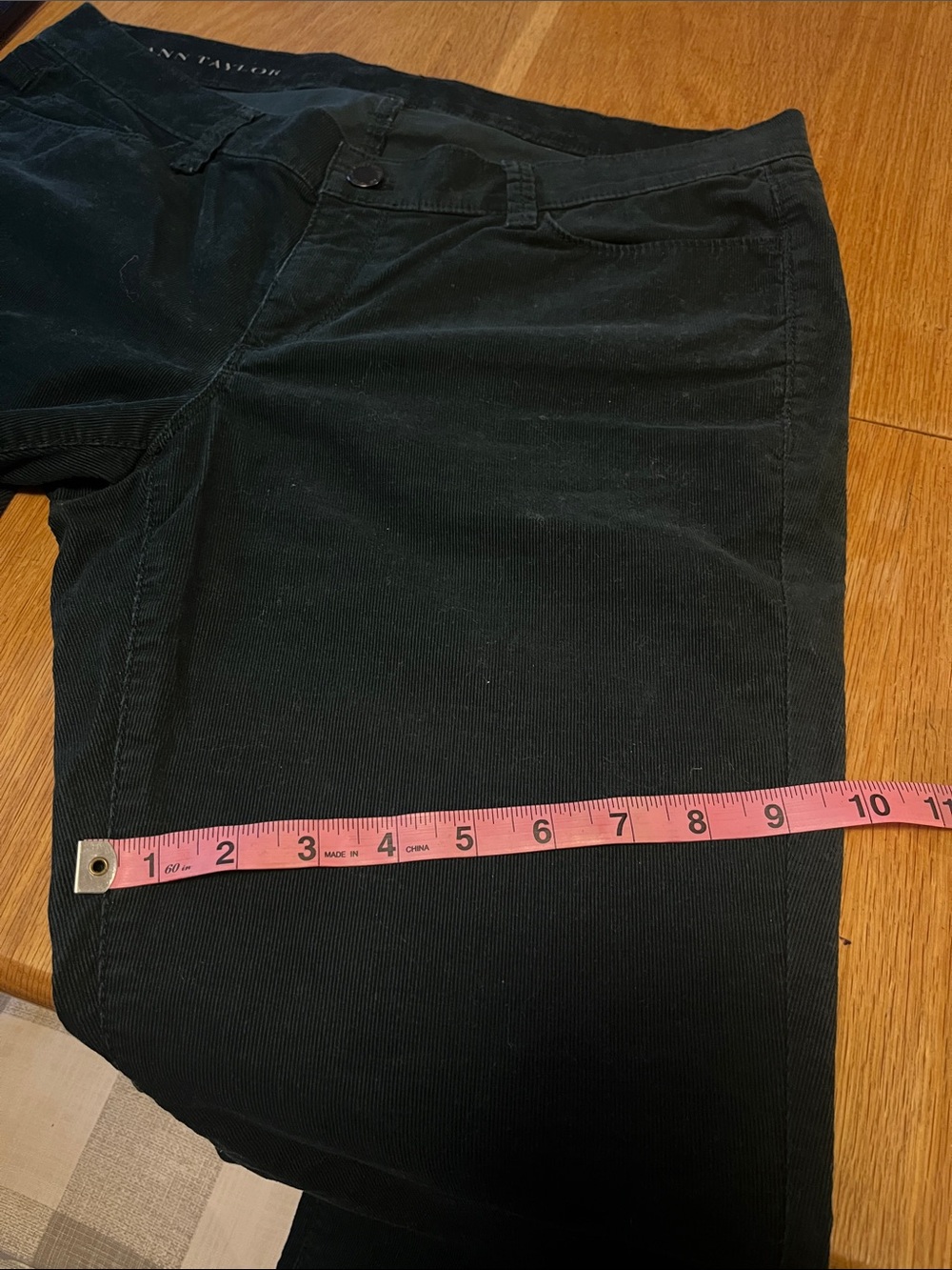 Ann Taylor Deep Forest Straight Leg Cords - Picture 6 of 6